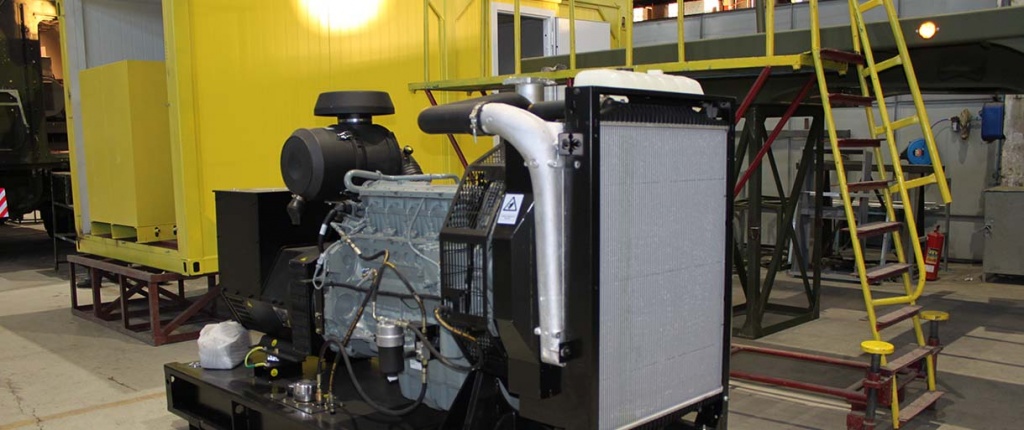 фото дизель-генератор ЭТРО 160 кВт - АД 160-Т400-1Р на базе двигателя Deutz перед установкой в контейнер